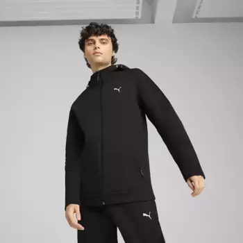 Мужская толстовка с капюшоном Evostripe на молнии DK Puma Sweatsty, чёрный