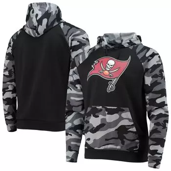 Мужская толстовка с капюшоном FOCO Black Tampa Bay Buccaneers Camo реглан