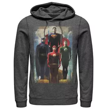 Мужская толстовка с капюшоном «Герои Лиги справедливости DC Comics» Licensed Character