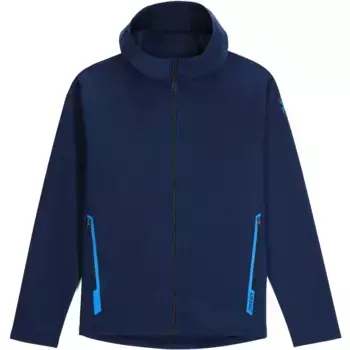 Мужская толстовка с капюшоном Gridweb из шеллфлиса Spyder, тёмно-синий