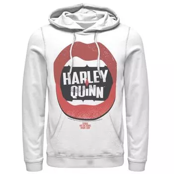 Мужская толстовка с капюшоном Harley Quinn Lips «Отряд самоубийц» Licensed Character