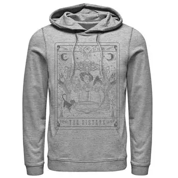 Мужская толстовка с капюшоном Hocus Pocus The Sister Tarot Line Art Licensed Character