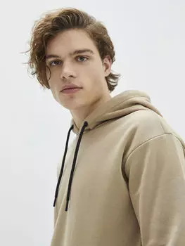 Мужская толстовка с капюшоном и длинным рукавом LCW Casual