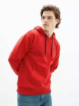 Мужская толстовка с капюшоном и длинным рукавом LCW Casual