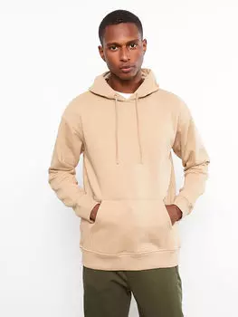 Мужская толстовка с капюшоном и длинным рукавом LCW Casual
