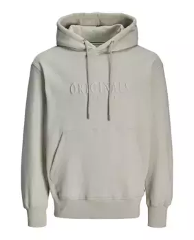Мужская толстовка с капюшоном и длинными рукавами с принтом спереди Jack & Jones, зеленый
