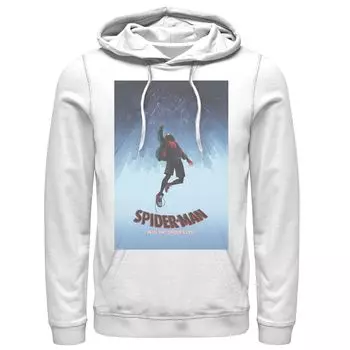 Мужская толстовка с капюшоном и графическим плакатом Marvel Spiderverse Upside Down City