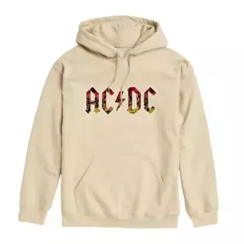 Мужская толстовка с капюшоном и графическим постером ACDC Licensed Character, цвет oat