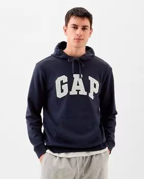 Мужская толстовка с капюшоном и карманом-кенгуру Gap, темно-синий