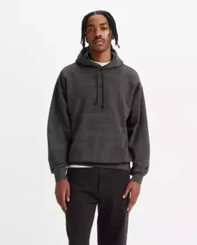 Мужская толстовка с капюшоном и карманом Levi's, черный