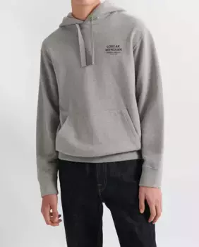 Мужская толстовка с капюшоном и круглым вырезом Loreak Mendian, серый