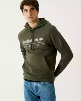 Мужская толстовка с капюшоном и логотипом Pepe Jeans, темно-зеленый