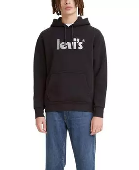 Мужская толстовка с капюшоном и логотипом с изображением плаката и логотипа Levi's