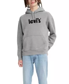 Мужская толстовка с капюшоном и логотипом с изображением плаката и логотипа Levi's, мульти