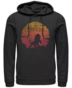 Мужская толстовка с капюшоном и логотипом sunset в винтажном стиле disney king lion king Fifth Sun, черный