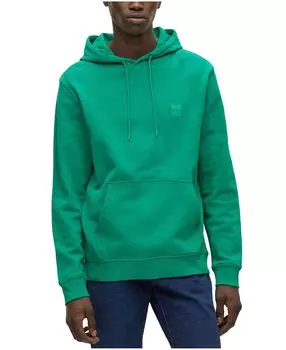 Мужская толстовка с капюшоном и нашивкой-логотипом из френч-терри-хлопка boss boss Hugo Boss, мульти