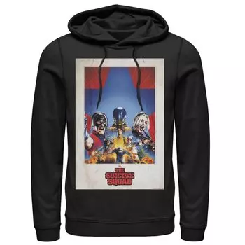 Мужская толстовка с капюшоном и плакатом группы Suicide Squad Polaroid Licensed Character