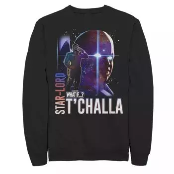 Мужская толстовка с капюшоном и плакатом Marvel What If Star Lord T'Challa and Watcher Licensed Character