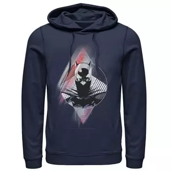 Мужская толстовка с капюшоном и плакатом с портретом Бэтмена из комиксов DC Comics, синий