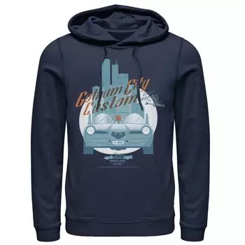 Мужская толстовка с капюшоном и плакатом Таможенная лавка Готэм-сити DC Comics, синий