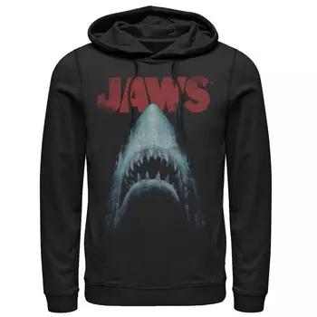 Мужская толстовка с капюшоном и постером классического фильма Jaws крупным планом Licensed Character