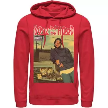 Мужская толстовка с капюшоном и постером на обложке альбома Boyz In The Hood, Red Licensed Character, красный