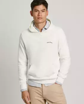 Мужская толстовка с капюшоном и принтом логотипа Pepe Jeans, белый