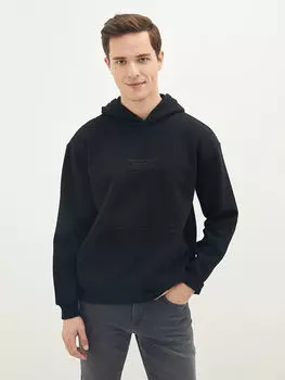 Мужская толстовка с капюшоном и принтом с длинным рукавом LCW Vision