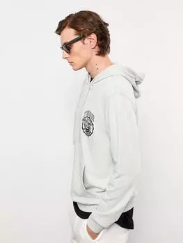 Мужская толстовка с капюшоном и принтом с длинным рукавом LCW Casual