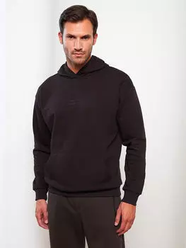 Мужская толстовка с капюшоном и принтом с длинным рукавом LCW Vision