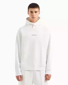 Мужская толстовка с капюшоном и пуговицами Armani Exchange, цвет Crudo