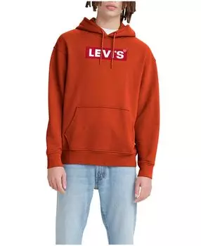 Мужская толстовка с капюшоном и рисунком свободного кроя Levi's