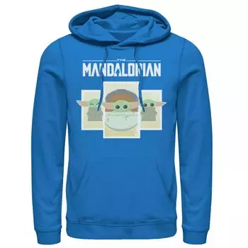 Мужская толстовка с капюшоном и вставками из мультфильмов «Звездные войны, мандалорец, ребенок» Licensed Character