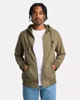 Мужская толстовка с капюшоном и застежкой-молнией Timberland, цвет Verde Militar