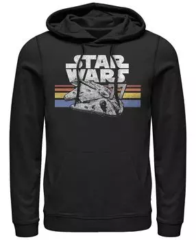 Мужская толстовка с капюшоном из флисового пуловера star wars vintage-like falcon falcon Fifth Sun, черный