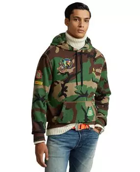Мужская толстовка с капюшоном из камуфляжного флиса Polo Ralph Lauren, мульти