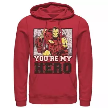 Мужская толстовка с капюшоном из комиксов Marvel Avengers Iron Man You're My Hero Licensed Character