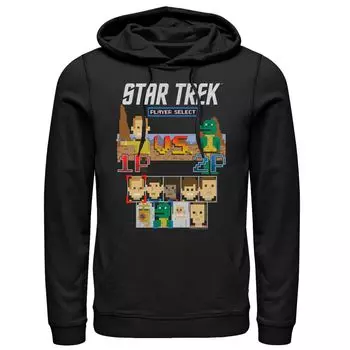 Мужская толстовка с капюшоном из оригинальной серии Star Trek Kirk vs Gorn 8-Bit Licensed Character