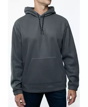 Мужская толстовка с капюшоном из поларового флиса Lazer, серый