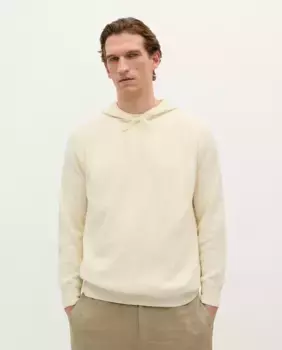 Мужская толстовка с капюшоном из трикотажной ткани Scalpers, белый