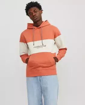 Мужская толстовка с капюшоном Jack & Jones, цвет Melocotn