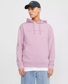 Мужская толстовка с капюшоном Jack & Jones, розовый