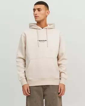 Мужская толстовка с капюшоном Jack & Jones, серый