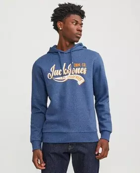 Мужская толстовка с капюшоном Jack & Jones, синий