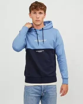 Мужская толстовка с капюшоном Jack & Jones, светло-синий