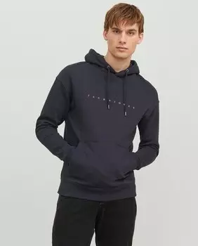 Мужская толстовка с капюшоном Jack & Jones, темно-синий