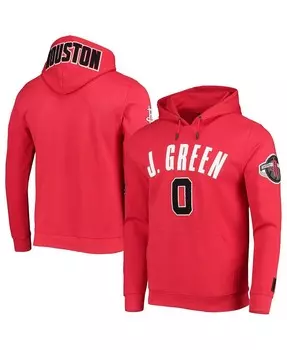 Мужская толстовка с капюшоном Jalen Green Red Houston Rockets Team Player Pro Standard