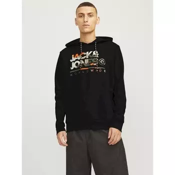 Мужская толстовка с капюшоном jjluke Jack & Jones, черный