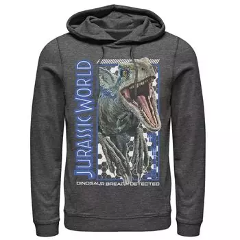 Мужская толстовка с капюшоном Jurassic World Two Dino Breach синего цвета Licensed Character