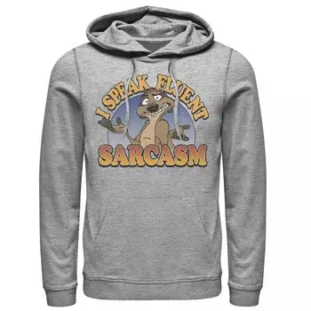 Мужская толстовка с капюшоном «Король Лев Тимон говорит сарказм» Disney